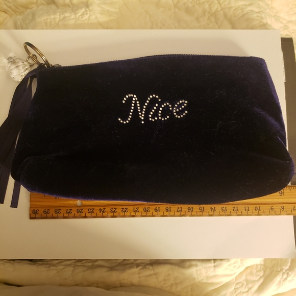 Naughty/Nice Purple Velvet Bag - Picture 4 of 5